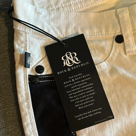 White Pant with Black Stripes down sides of legs - Picture 6 of 6